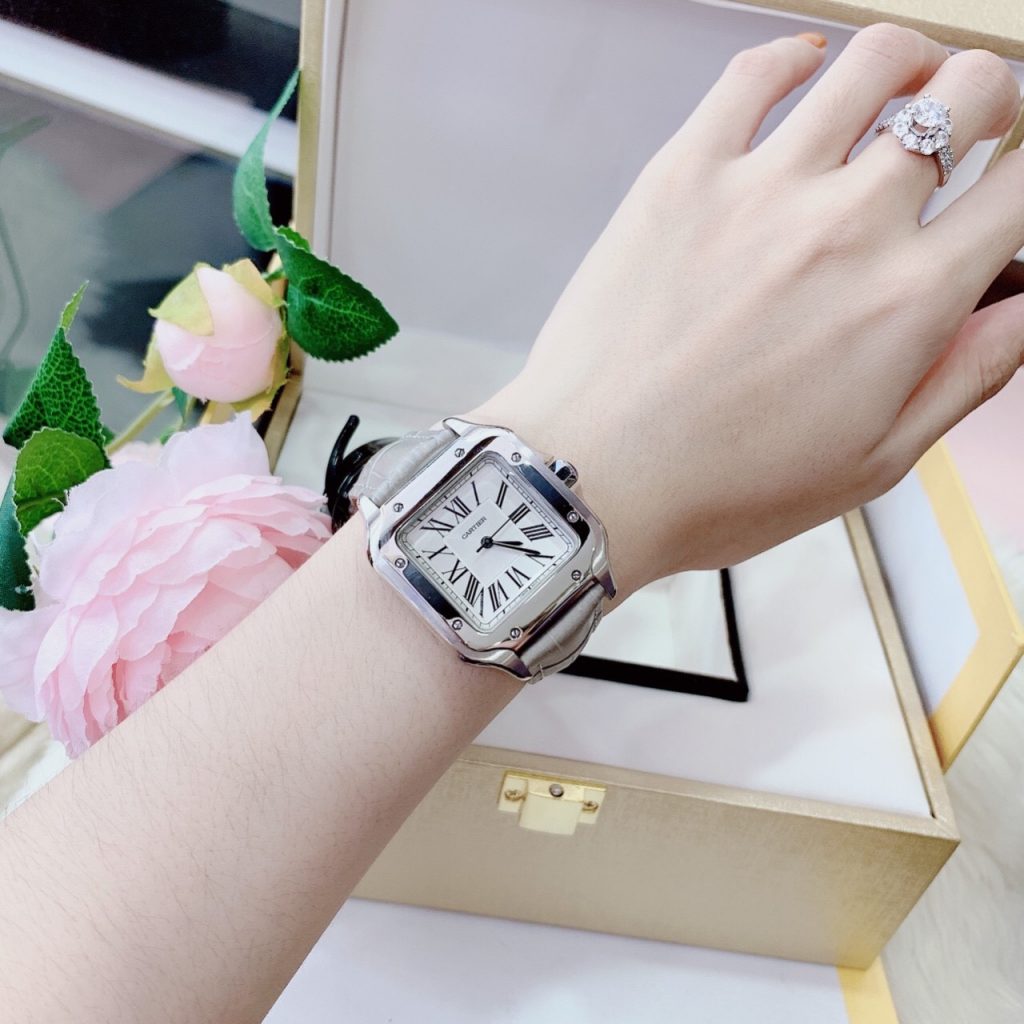 Đồng hồ Cartier nữ dây da