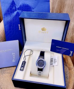 Đồng hồ Piaget nữ dây da màu xanh