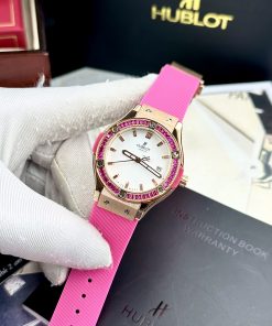 Đồng hồ Hublot nữ dây cao su đính đá Geneve Bigbang cá tính sang chảnh 33mm