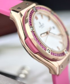 Đồng hồ Hublot nữ dây cao su đính đá Geneve Bigbang cá tính sang chảnh 33mm