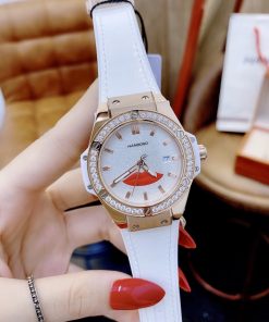 Đồng hồ Huboler nữ mặt tròn