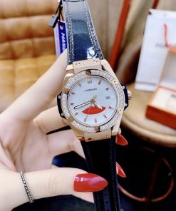 Đồng hồ Huboler nữ mặt tròn