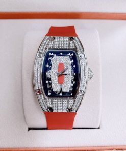 Đồng hồ Hanboro nữ chính hãng đính đá dây cao su phiên bản RM 36mm (1)