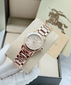 Đồng hồ Burberry nữ mặt tròn