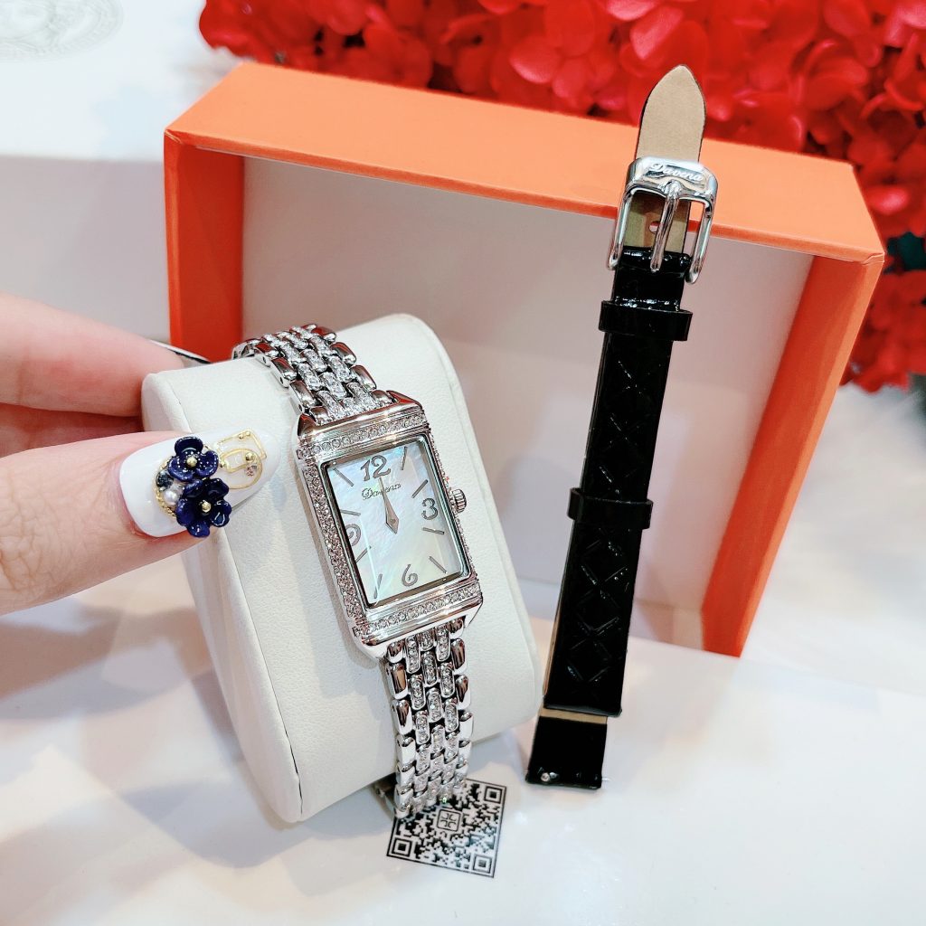 Đồng hồ Davena nữ mặt chữ nhật