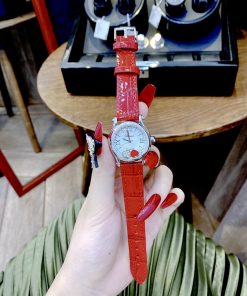 Đồng hồ Chopard nữ dây da màu đỏ