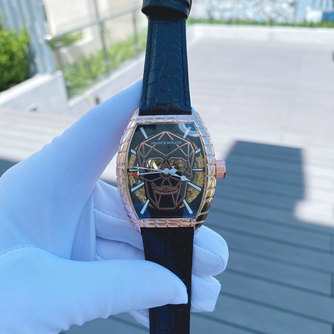 Đồng hồ Franck Muller cơ lộ máy Đồng hồ Franck Muller cơ lộ máy