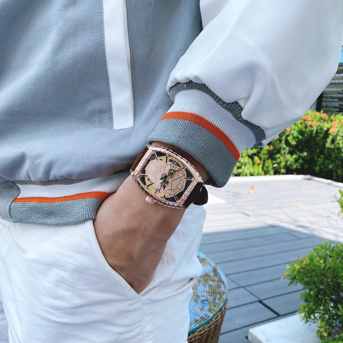 Đồng hồ Franck Muller nam dây da Đồng hồ Franck Muller nam dây da