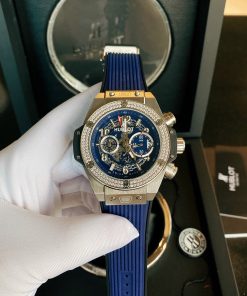 Đồng hồ Hublot nam dây cao su màu xanh dương