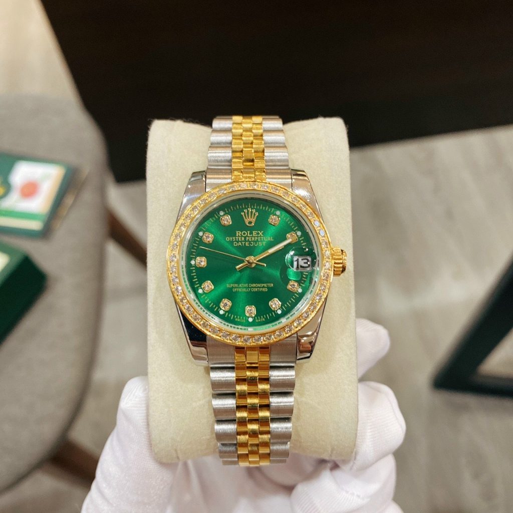Đồng hồ Rolex nữ mặt xanh