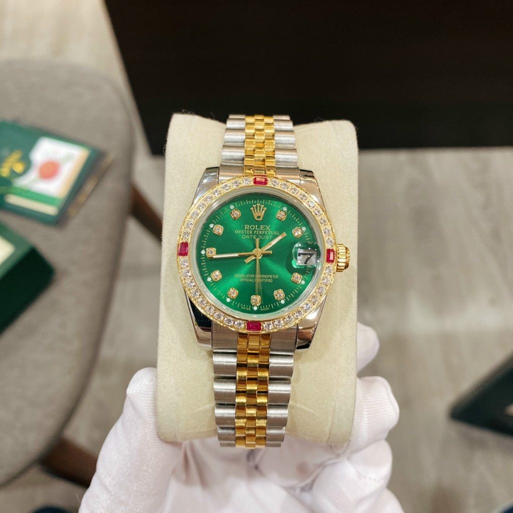 Đồng hồ Rolex nữ mặt xanh