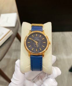 Đồng hồ Versace nữ dây da màu xanh dương