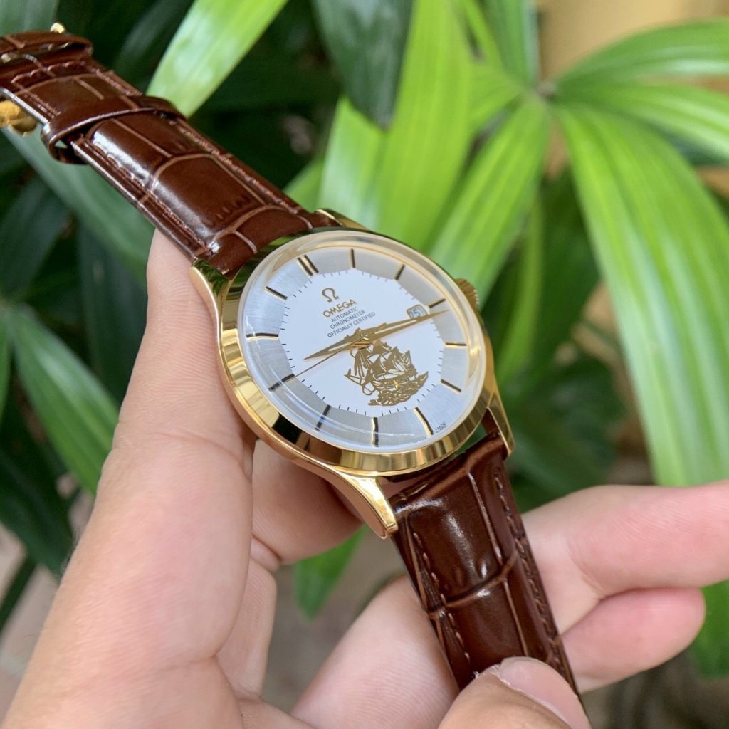 Đồng hồ Omega nam dây da