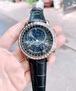 Đồng hồ Patek Philippe nam dây da màu đen