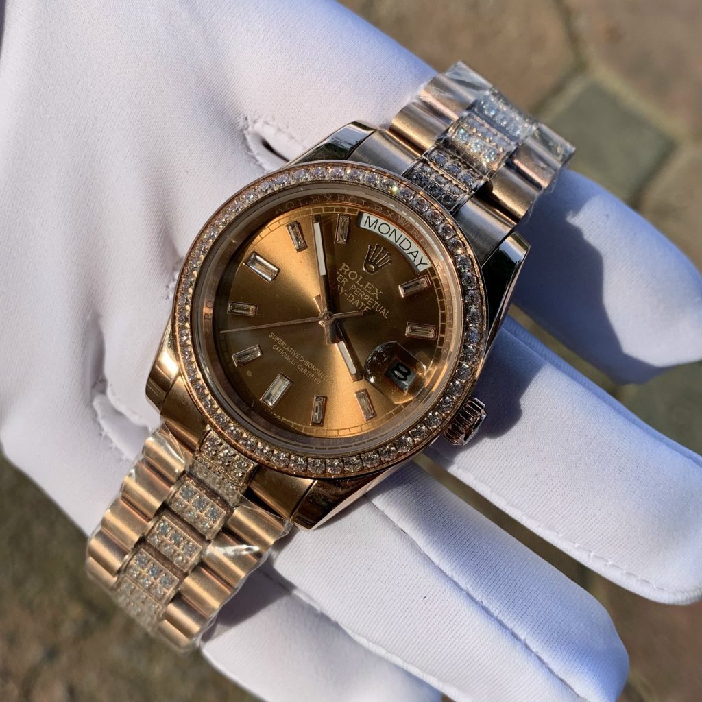 Đồng hồ Rolex nam đính đá