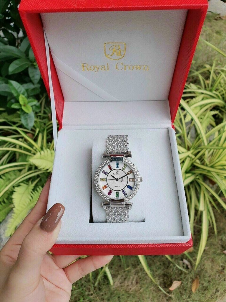 Đồng hồ Royal Crown nữ mặt tròn