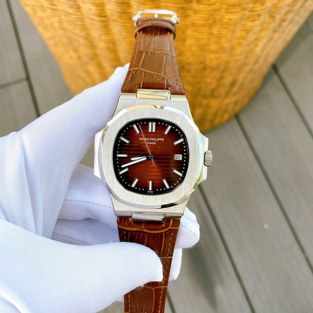 Đồng hồ nam dây da Patek Philippe