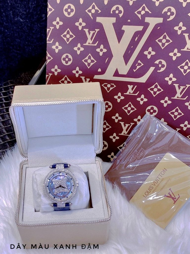 Đồng hồ nữ dây da LV