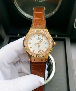 Đồng hồ Hublot nữ màu nâu