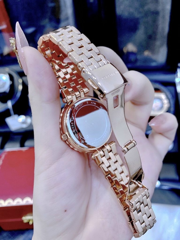 Đồng hồ MK nữ dây kim loại