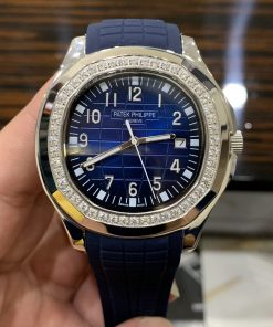 Đồng hồ Patek Philippe dây cao su màu xanh