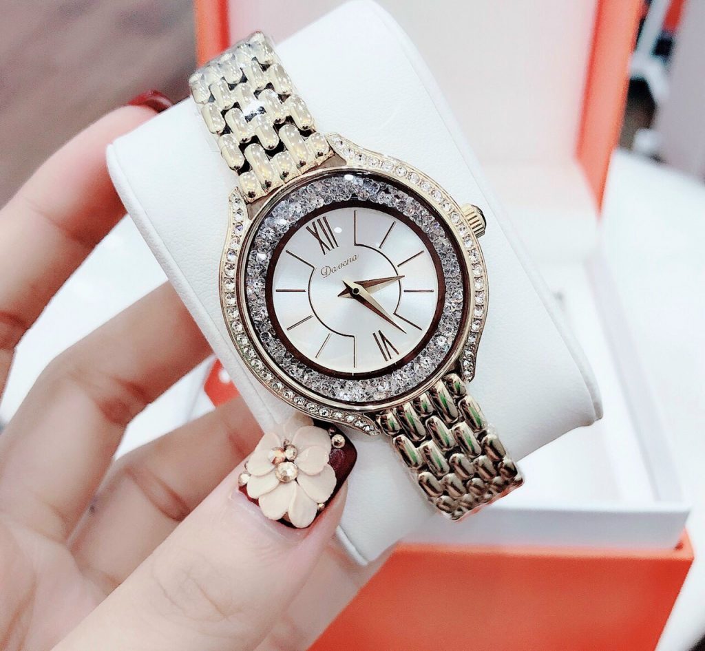 Đồng hồ nữ đính đá Davena