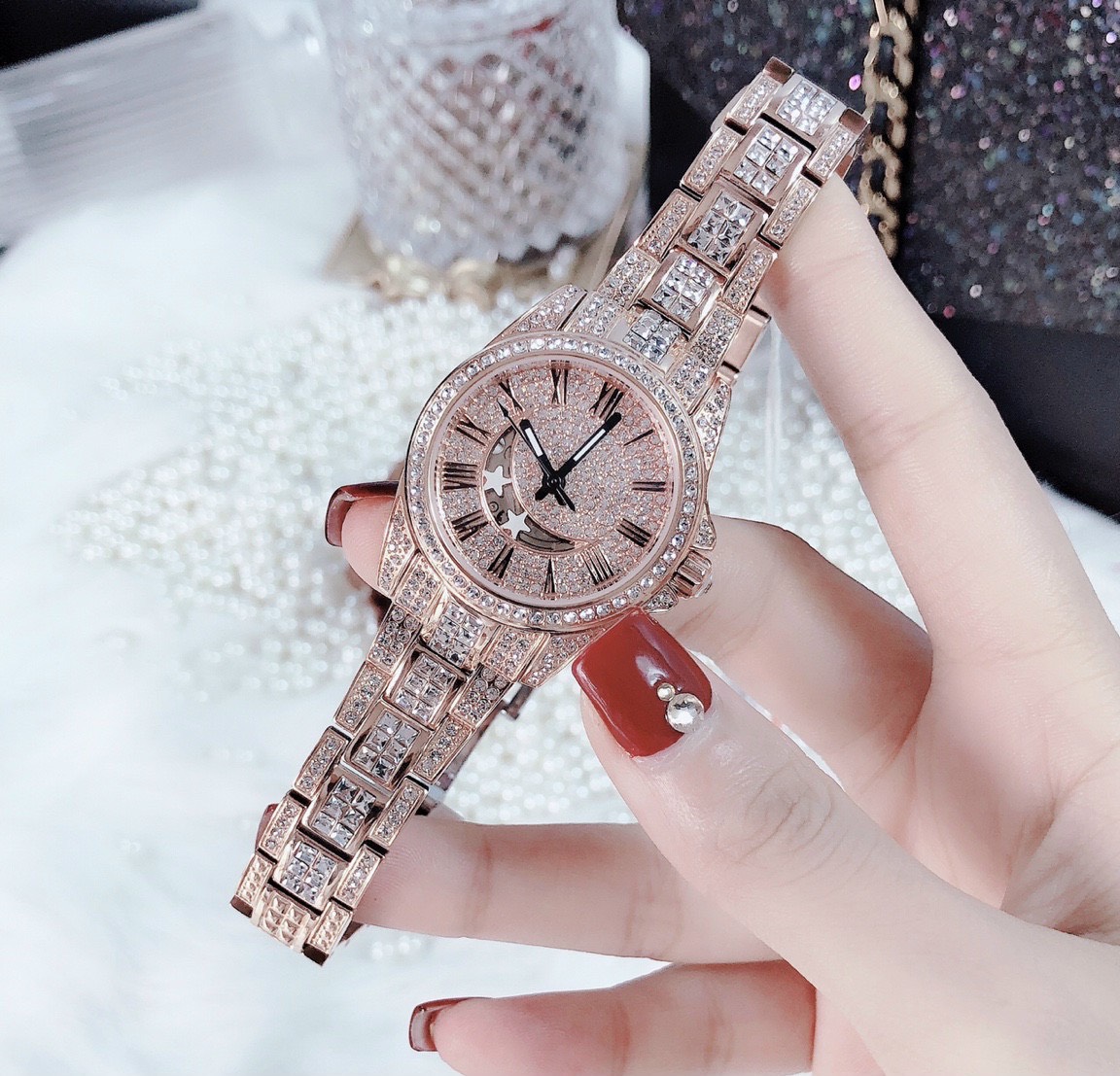 Đồng hồ nữ đính đá Davena Đồng hồ nữ đính đá Davena