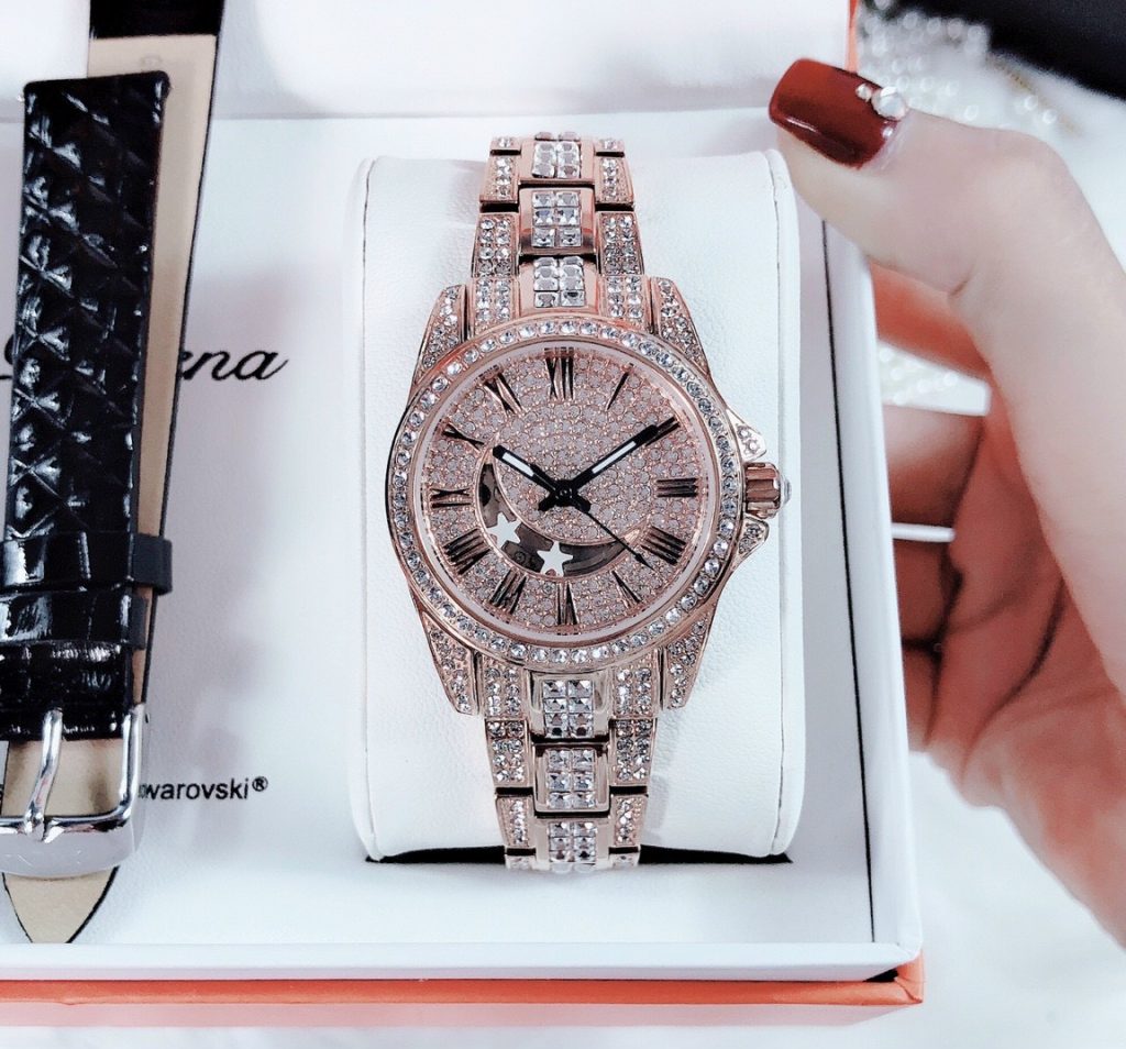 Đồng hồ nữ máy cơ Davena