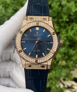 Đồng hồ Hublot Classic Fusion King Gold Full Diamond