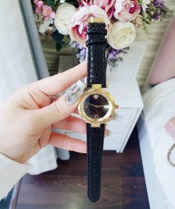 Đồng hồ Versace nữ dây da màu đen
