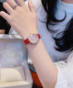 Đồng hồ Davena dây da