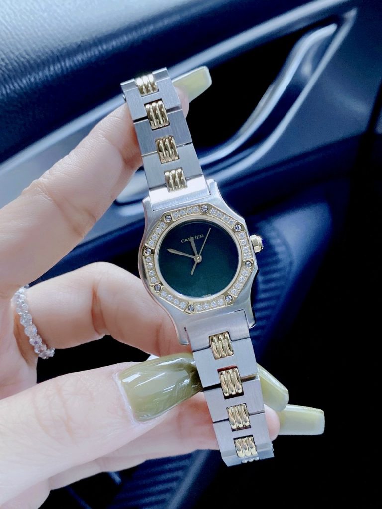 Đồng hồ Cartier nữ đính đá