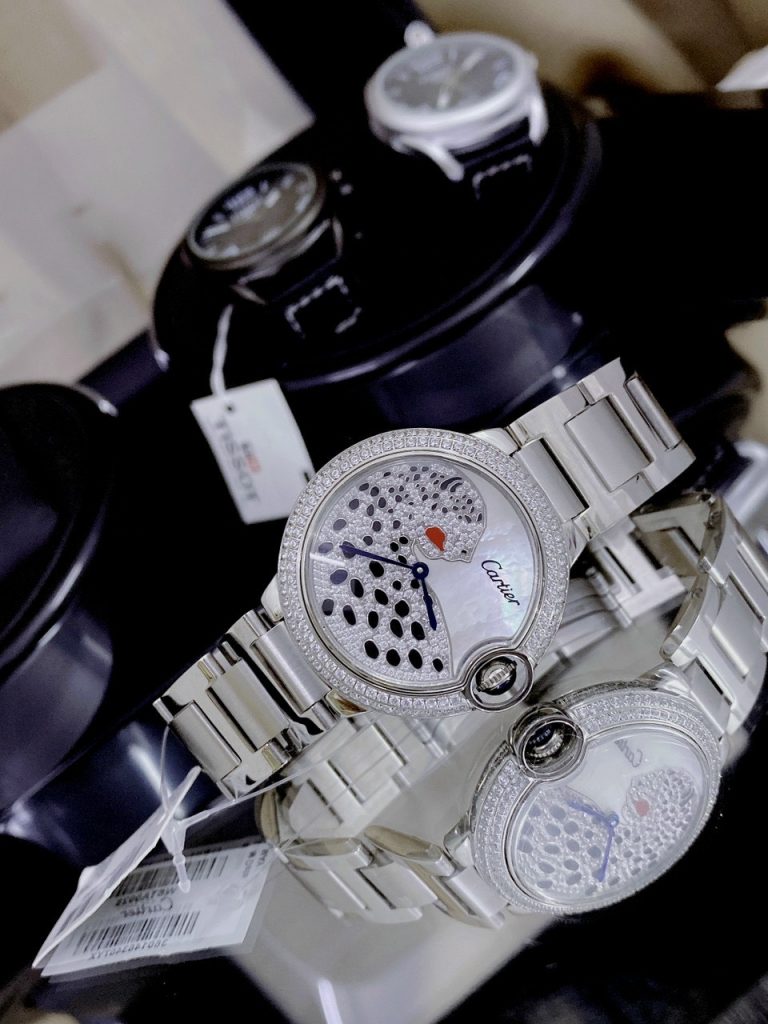 Đồng hồ Cartier nữ đính đá