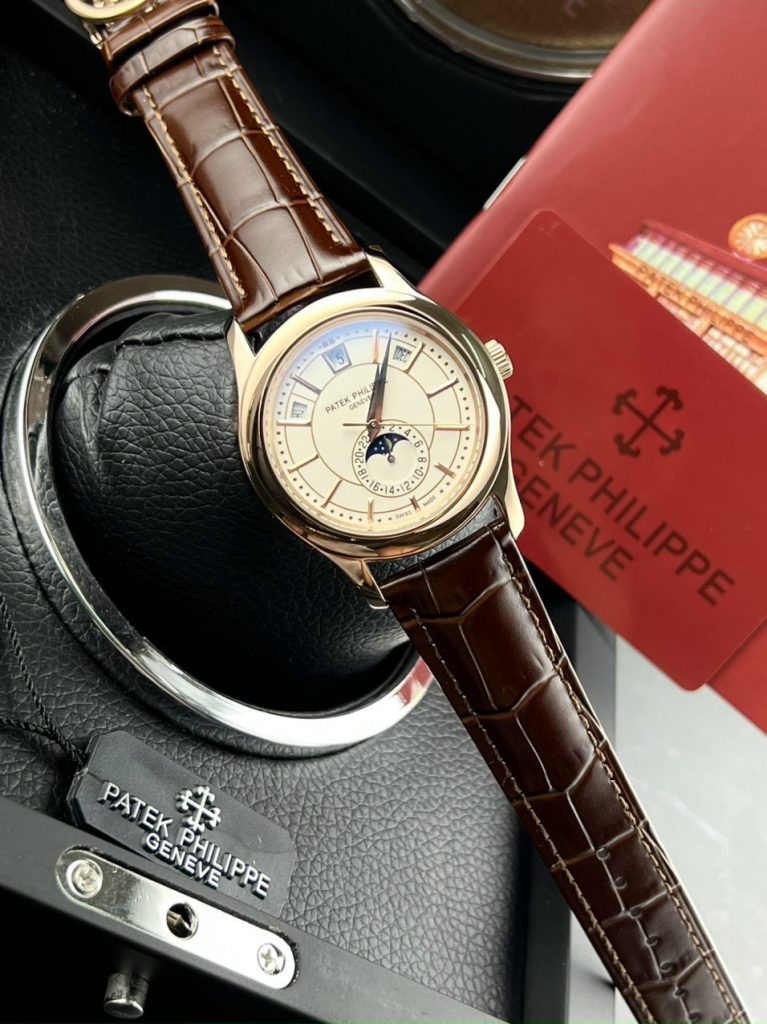 Đồng hồ Patek Philippe nam dây da màu nâu