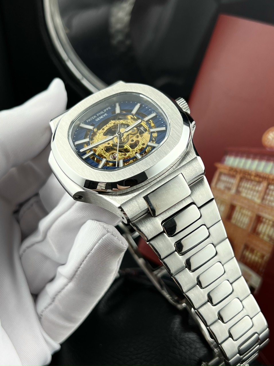 Đồng hồ Patek Philippe nam dây kim loại Đồng hồ Patek Philippe nam dây kim loại
