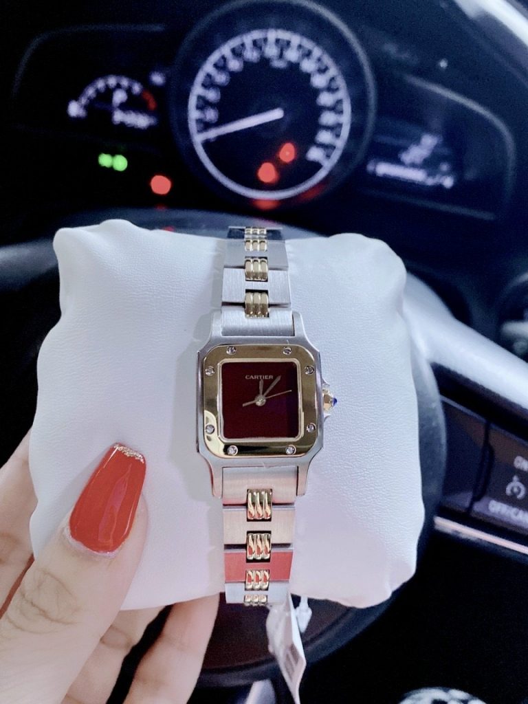 Đồng hồ Cartier nữ dây kim loại