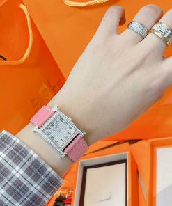 Đồng hồ Hermes nữ mặt vuông
