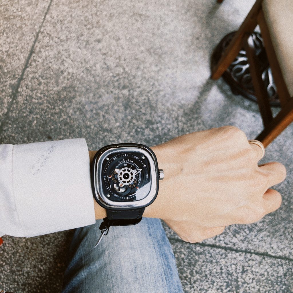 Đồng hồ Huboler nam dây da