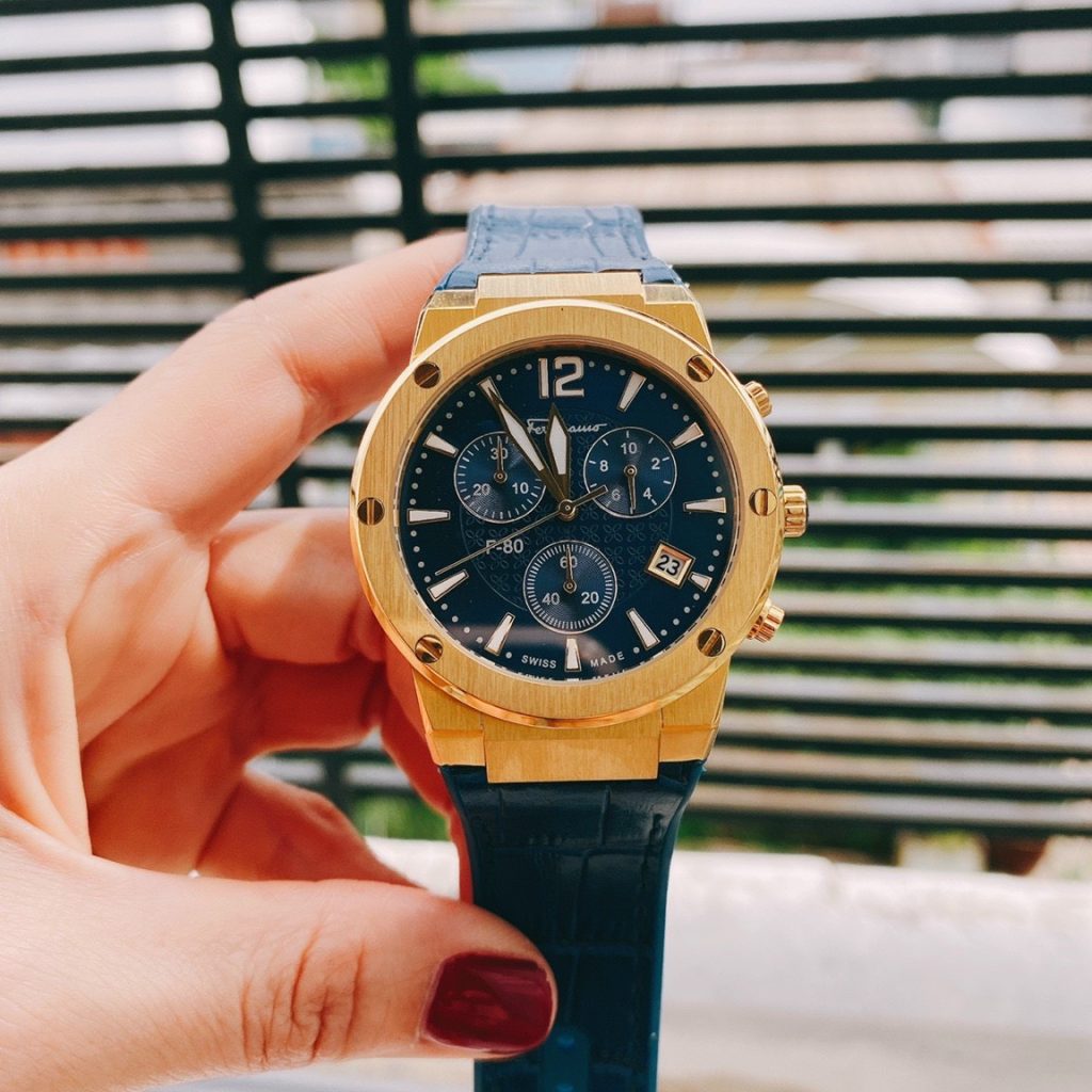 Đồng hồ Salvatore Ferragamo F80 màu xanh dương