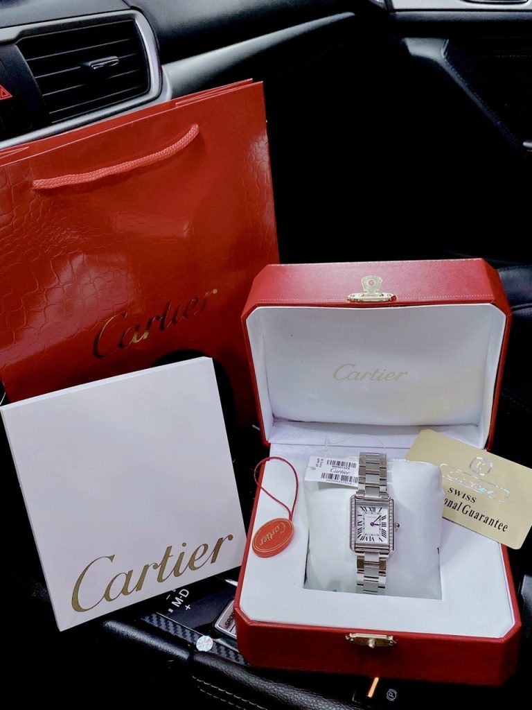 Đồng hồ nữ mặt vuông Cartier Tank