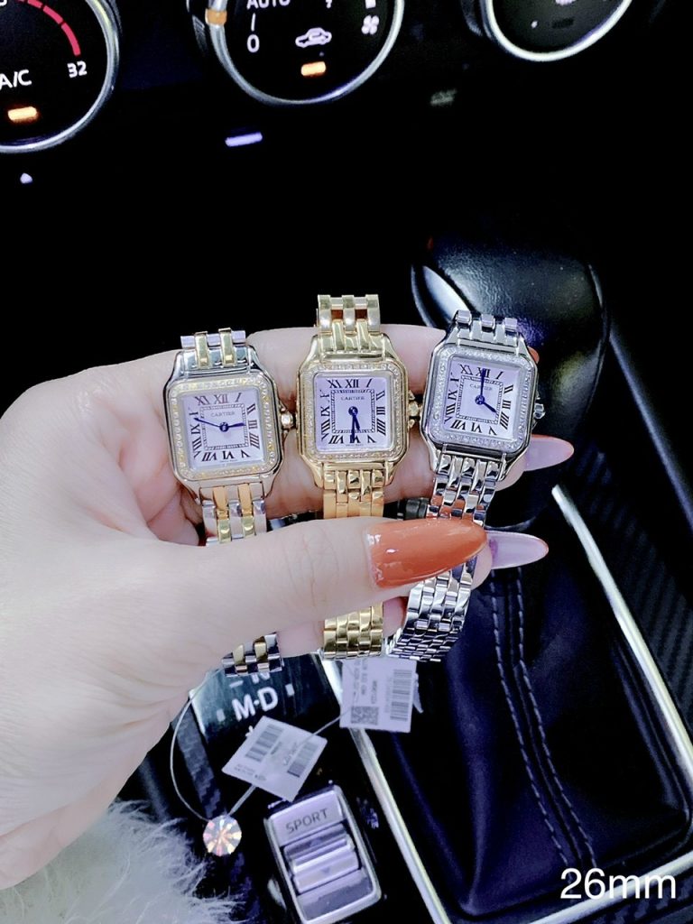 Đồng hồ Cartier nữ dây kim loại