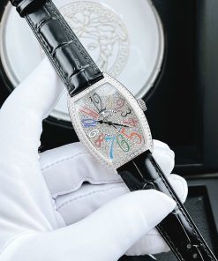 Đồng hồ Franck Muller nữ dây da màu đen