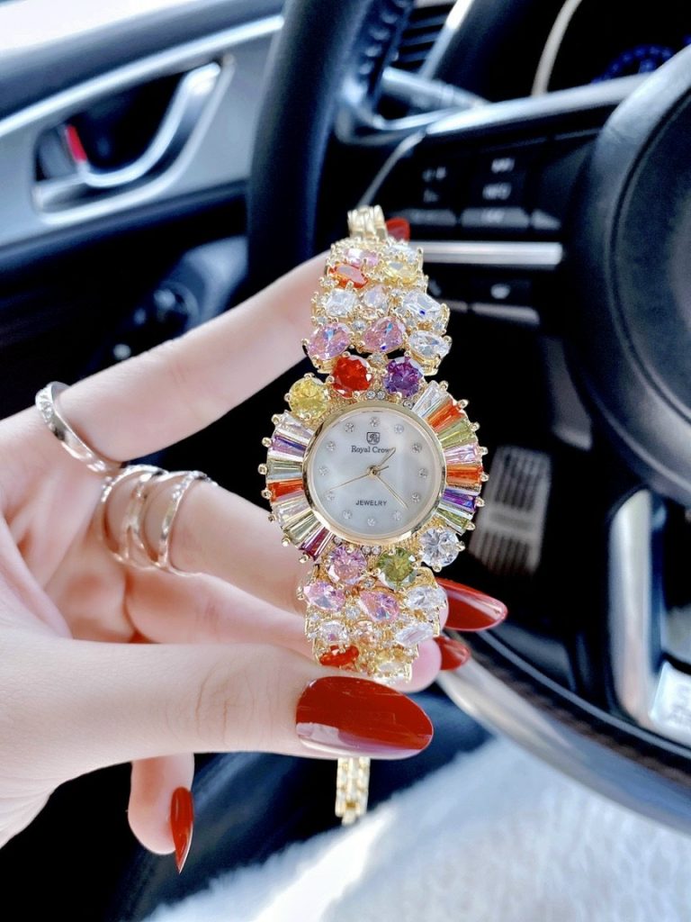 Đồng hồ Royal Crown nữ đính đá