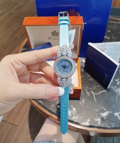 Đồng hồ Piaget nữ dây da màu xanh dương