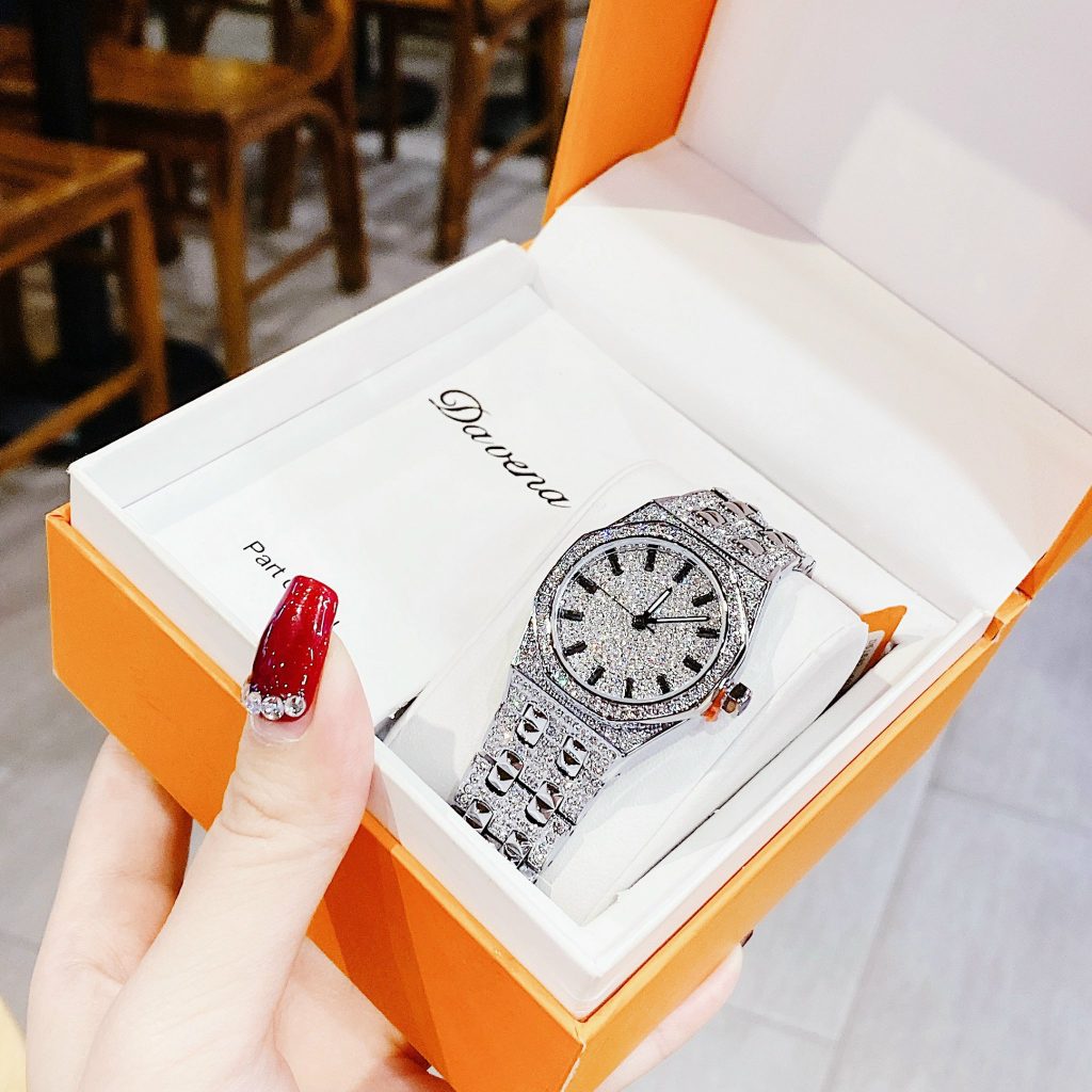 Đồng hồ Davena nữ chính hãng Davena D61692 siêu phẩm đính đá 30mm
