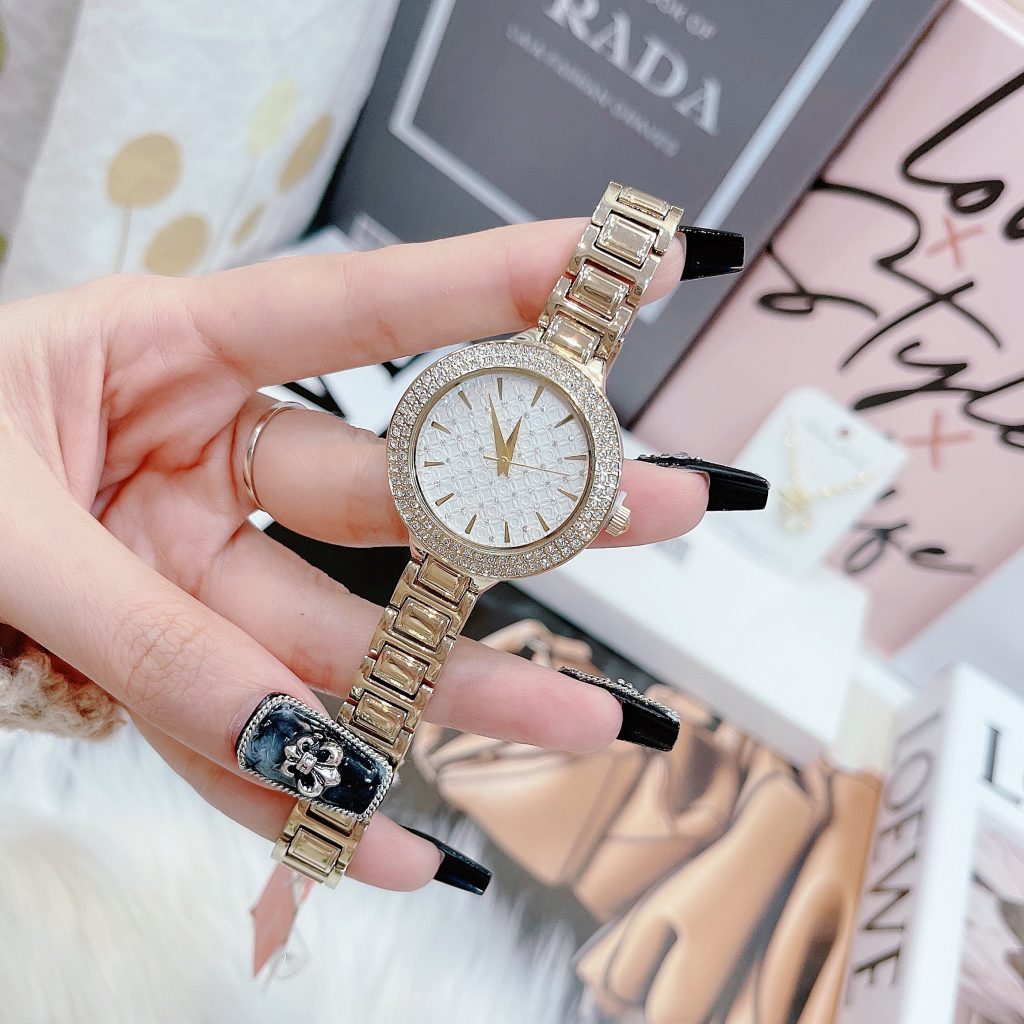 Đồng hồ Davena nữ dây kim loại