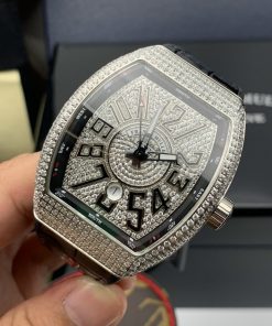 Đồng hồ Franck Muller V45 đính full kim cương nhân tạo