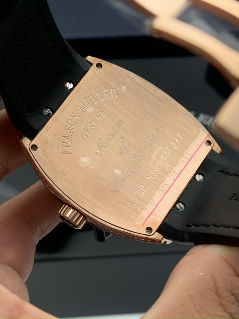 Đồng hồ Franck Muller V45 màu đen vỏ vàng hồng