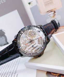 Đồng hồ Hanboro cơ lộ máy Skeleton