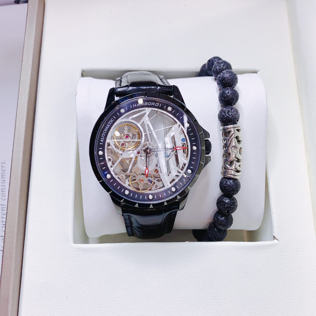 Đồng hồ Hanboro nam máy cơ